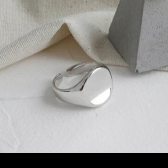 Free people 925 Silver SIGNET RING - Picture 5 of 8